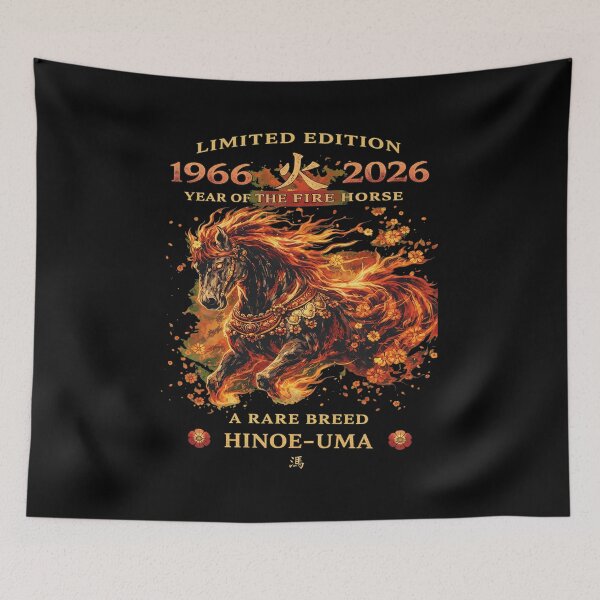 Item preview, Limited Edition Fire Horse 1966 2026 Zodiac Art designed and sold by Jacklynmard.