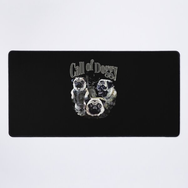 Item preview, Funny Call of Doggy Military Pug Puppies Parody designed and sold by JeoffroiCourtem.