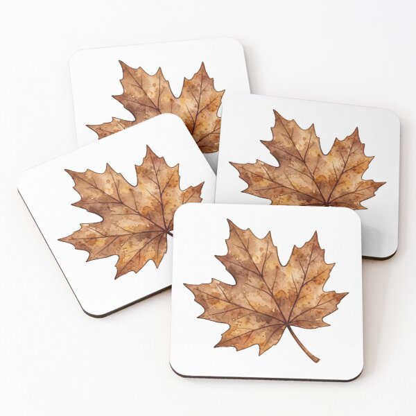 Item preview, Fall color : Watercolor Autumn Maple Leaf – Rustic Fall Botanical Art sticker designed and sold by Xeneros.
