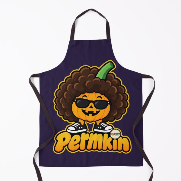 Item preview, Permkin Afro Pumpkin Halloween Pun designed and sold by PUNserious.