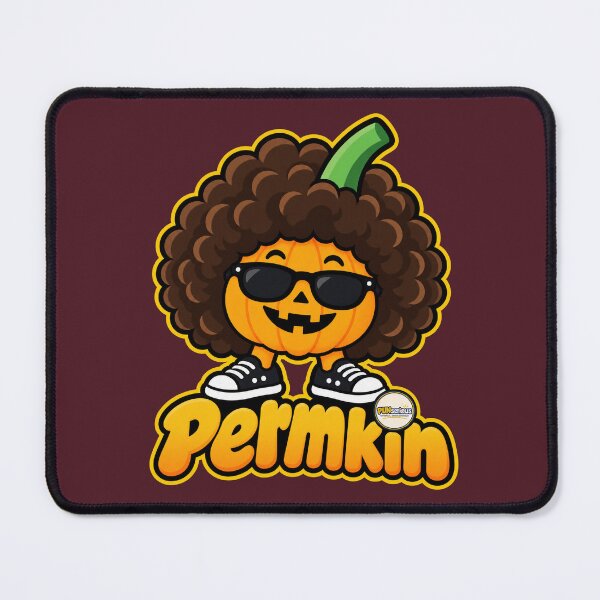 Item preview, Permkin Afro Pumpkin Halloween Pun designed and sold by PUNserious.