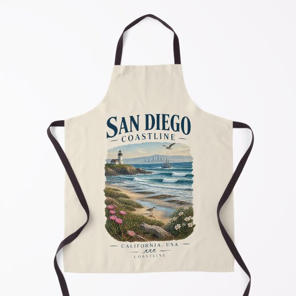Aperçu de l'œuvre Côte de San Diego, Californie, États-Unis [Affiche de luxe sur la nature sauvage] créée et vendue par elektronen.