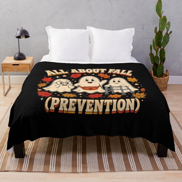 Item preview, All About Fall Prevention Ghost Humor Autumn Design designed and sold by Dmo3HarkoArt.