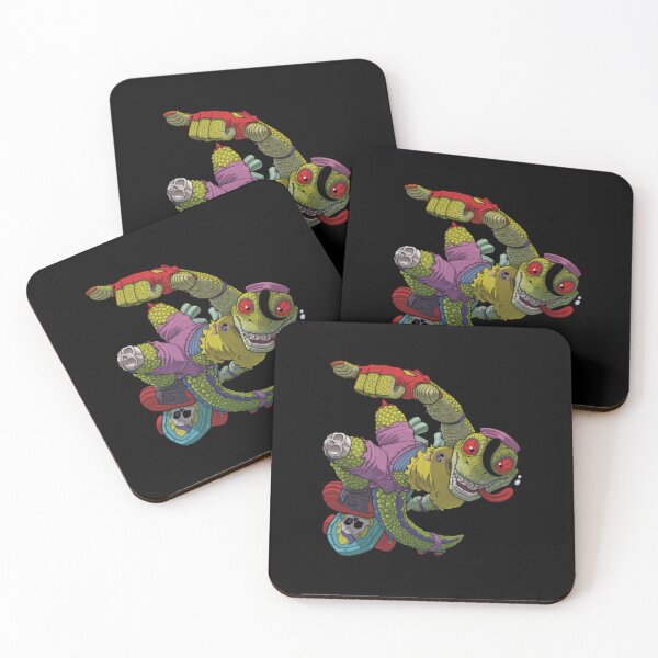 Item preview, Retro Comic Skateboard Lizard Monster Mascot designed and sold by JeoffroiCourtem.