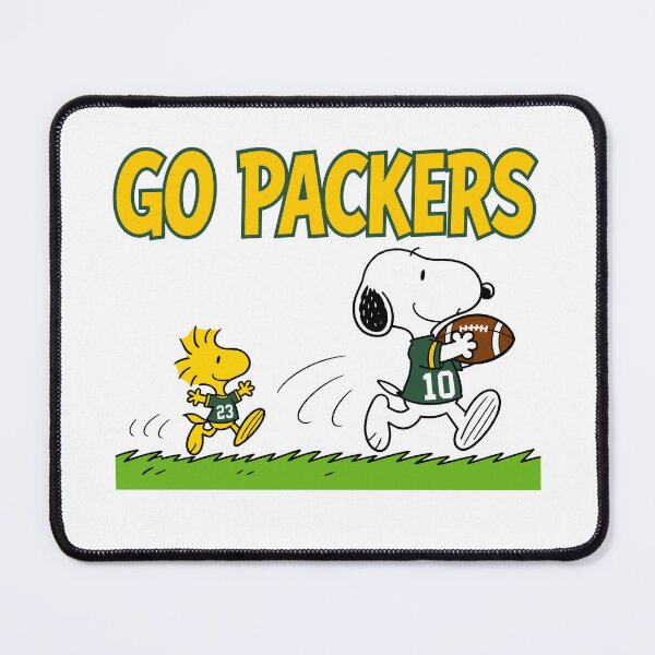 Item preview, Snoopy & Woodstock Green Bay Packers Football Retro F424 designed and sold by GLUVY-THEME.