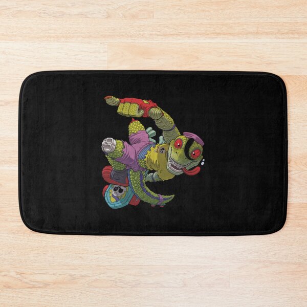 Item preview, Retro Comic Skateboard Lizard Monster Mascot designed and sold by JeoffroiCourtem.