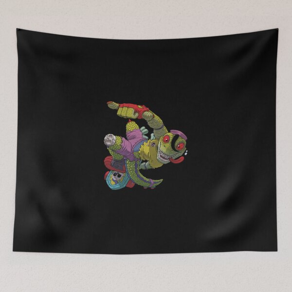 Item preview, Retro Comic Skateboard Lizard Monster Mascot designed and sold by JeoffroiCourtem.