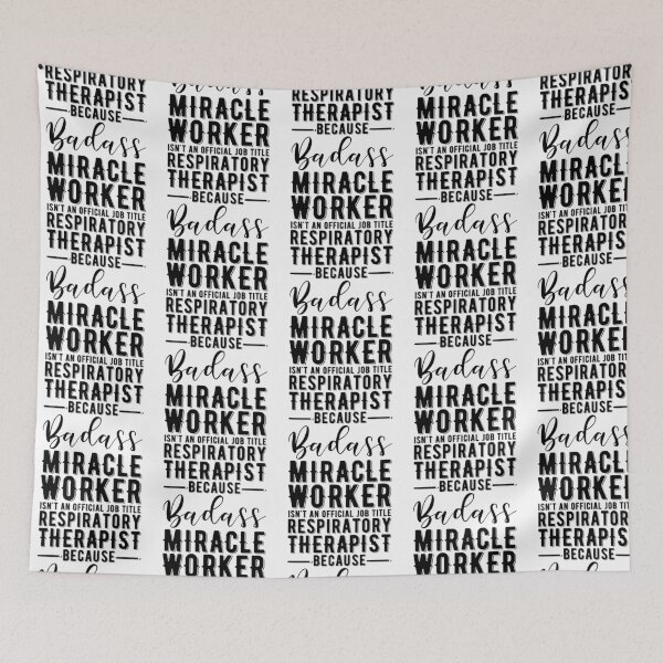 Item preview, Respiratory Therapist Because Badass Miracle Worker Isnt'T An Official Job Title designed and sold by UKCoinsShopp.