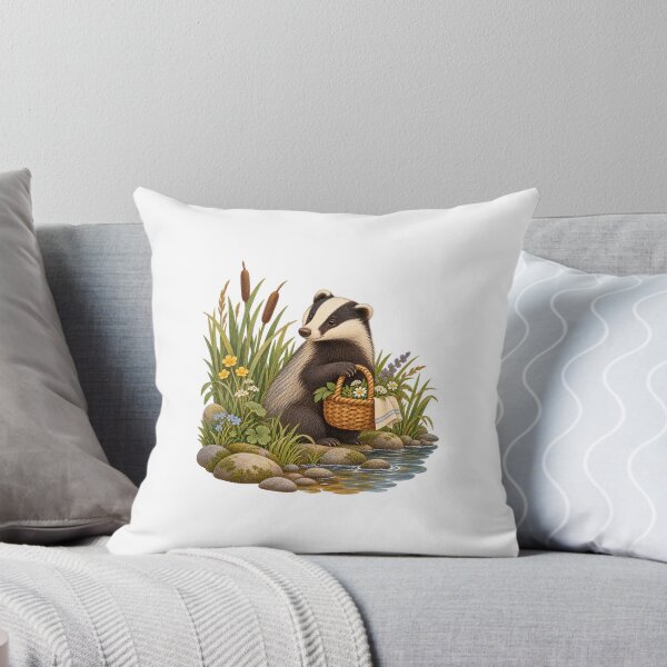 Item preview, Badger Meadow Picnic Basket designed and sold by WunkusWorld.