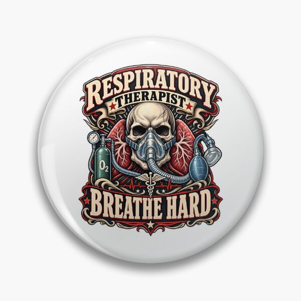Item preview, Respiratory Therapist Skull designed and sold by UKCoinsShopp.