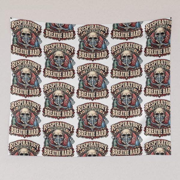 Item preview, Respiratory Therapist Skull designed and sold by UKCoinsShopp.