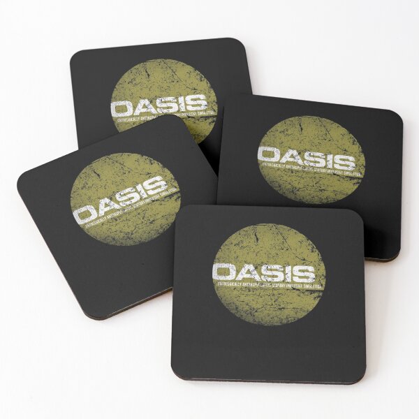 Item preview, Distressed Retro Simulation Oasis Circular Badge designed and sold by JeoffroiCourtem.