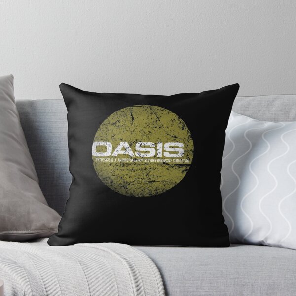 Item preview, Distressed Retro Simulation Oasis Circular Badge designed and sold by JeoffroiCourtem.