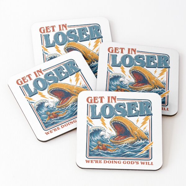 Item preview, Get In Loser Were Doing Gods Will Jonah And The Whale designed and sold by OldSchoolCubak.