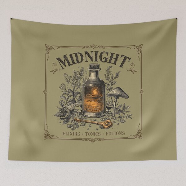 Item preview, Halloween Apothecary Midnight Potion designed and sold by ChicTrendz.