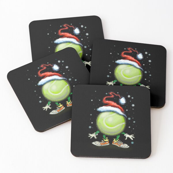 Item preview, Cute Cartoon Tennis Ball Santa Hat Christmas Mascot designed and sold by JeoffroiCourtem.