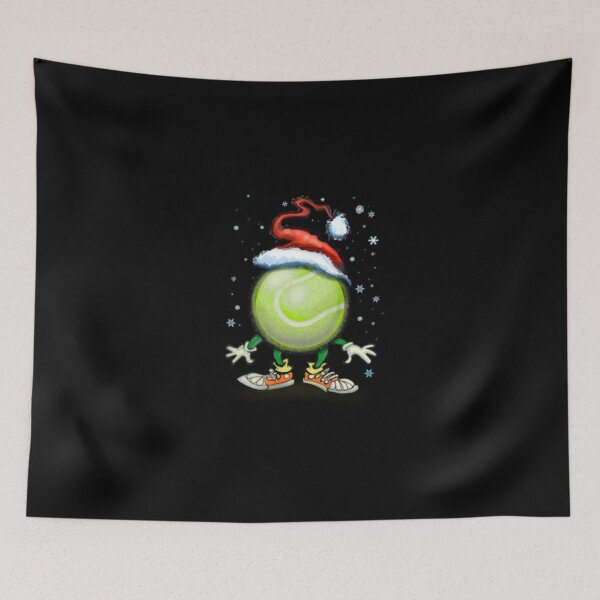 Item preview, Cute Cartoon Tennis Ball Santa Hat Christmas Mascot designed and sold by JeoffroiCourtem.