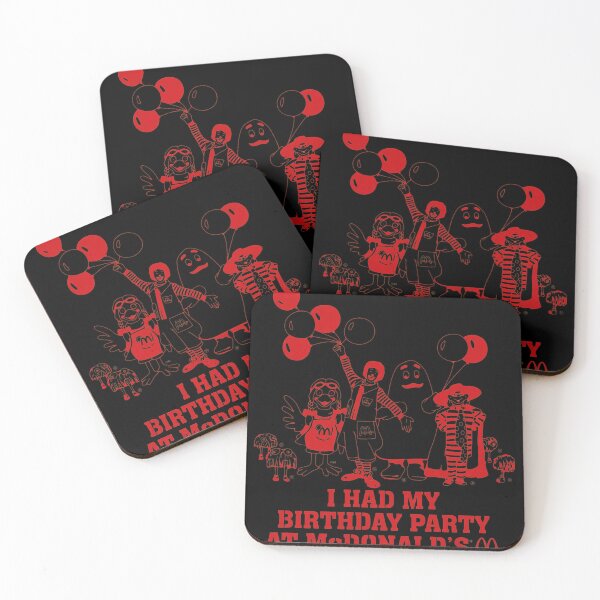 Item preview, Retro McDonald's Birthday Party Characters Design designed and sold by Jacklynmard.