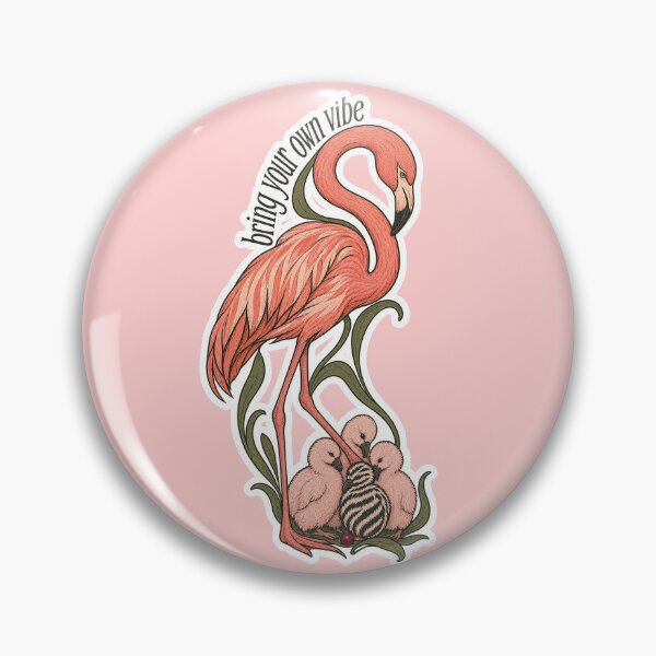 Item preview, Bring Your Own Vibe Flamingo Family designed and sold by NuretroStudio.