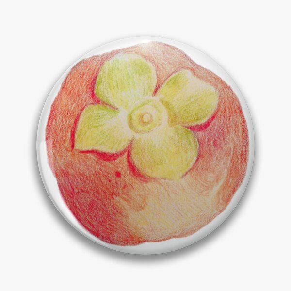 Item preview, Persimmon fruit in soft crayon designed and sold by au_rimm.