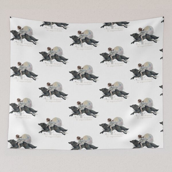 Item preview, May Our Daughters Be Ungovernable Feminist Tiger Women Graphic designed and sold by OldSchoolCubak.