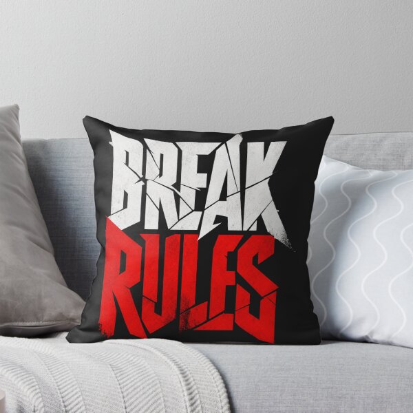 Item preview, Break Rules Bold Typography Design | Cracked Text Rebel Art | Motivational Gym Gift For Him designed and sold by StyxIND.