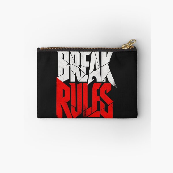 Item preview, Break Rules Bold Typography Design | Cracked Text Rebel Art | Motivational Gym Gift For Him designed and sold by StyxIND.