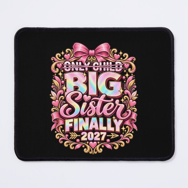 Item preview, Only Child Promoted to Big Sister Finally 2027 Pregnancy Announcement designed and sold by THREE LITTLE BEANS.