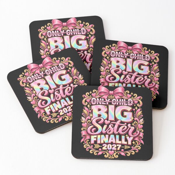 Item preview, Only Child Promoted to Big Sister Finally 2027 Pregnancy Announcement designed and sold by THREE LITTLE BEANS.