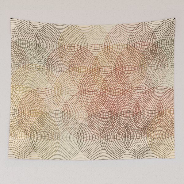 Item preview, Spiral Ripple Moiré Line Art Geometric Optical Vortex Pattern designed and sold by KungPowUnicorn.