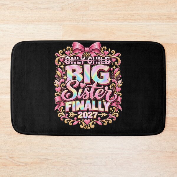Item preview, Only Child Promoted to Big Sister Finally 2027 Pregnancy Announcement designed and sold by THREE LITTLE BEANS.