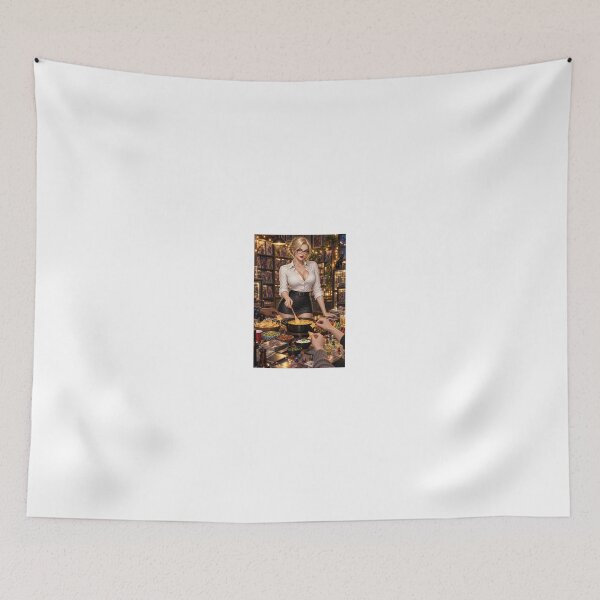 Item preview, Ilya Martin in white shirt with queso bowl designed and sold by CathryneDelamort.