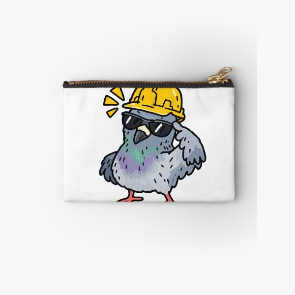 Item preview, Funny Construction Pigeon Worker Doodle designed and sold by MonkiFlipp.