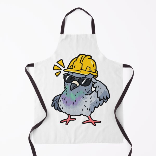 Item preview, Funny Construction Pigeon Worker Doodle designed and sold by MonkiFlipp.