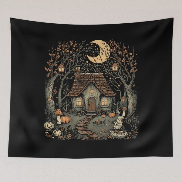Item preview, Dark Cottagecore Witch Cottage designed and sold by ChicTrendz.