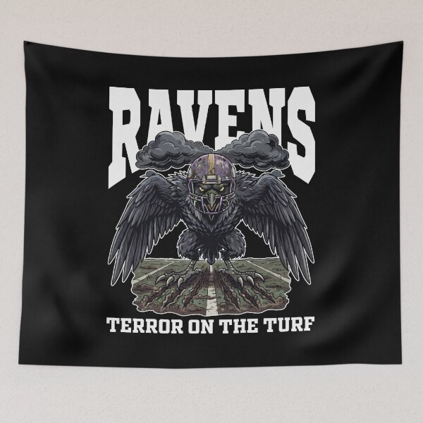 Item preview, RAVENS TERROR ON THE TURF - BAL RAVENS designed and sold by KEF Custom.