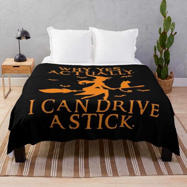 Item preview, Witch Why Yes Actually I Can Drive A Stick Halloween designed and sold by DamianRoy88.
