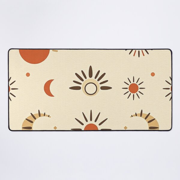 Item preview, Celestial Sunburst and Moon Phase Earthy Pattern designed and sold by IntelliMindDesigns.