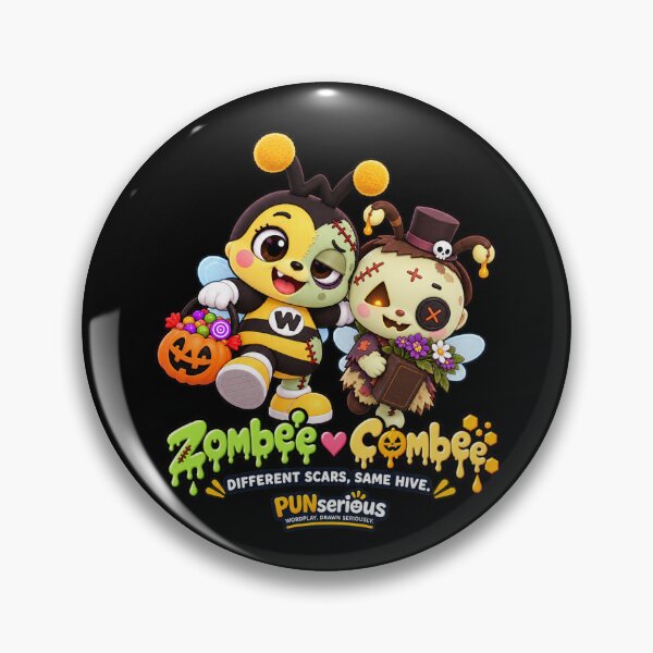 Item preview, Zombee & Combee Halloween Bee Friends designed and sold by PUNserious.