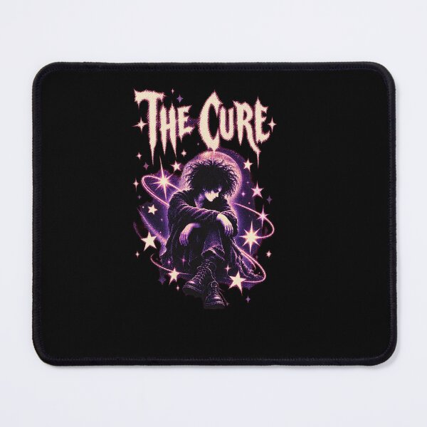 Item preview, The Cure Robert Smith Gothic Stars Moon T-Shirt designed and sold by ValerieWendy.
