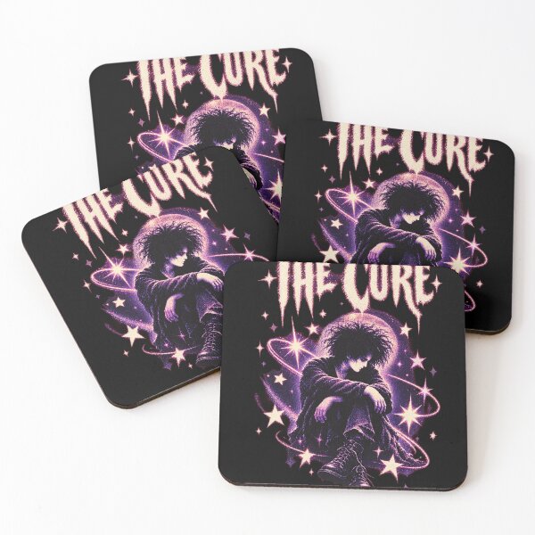 Item preview, The Cure Robert Smith Gothic Stars Moon T-Shirt designed and sold by ValerieWendy.
