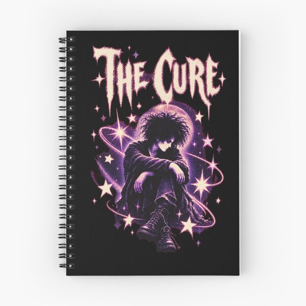Item preview, The Cure Robert Smith Gothic Stars Moon T-Shirt designed and sold by ValerieWendy.