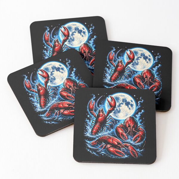 Item preview, Three Lobster Moon Vintage 90S Galaxy Space Retro Animal designed and sold by serialcarachts.
