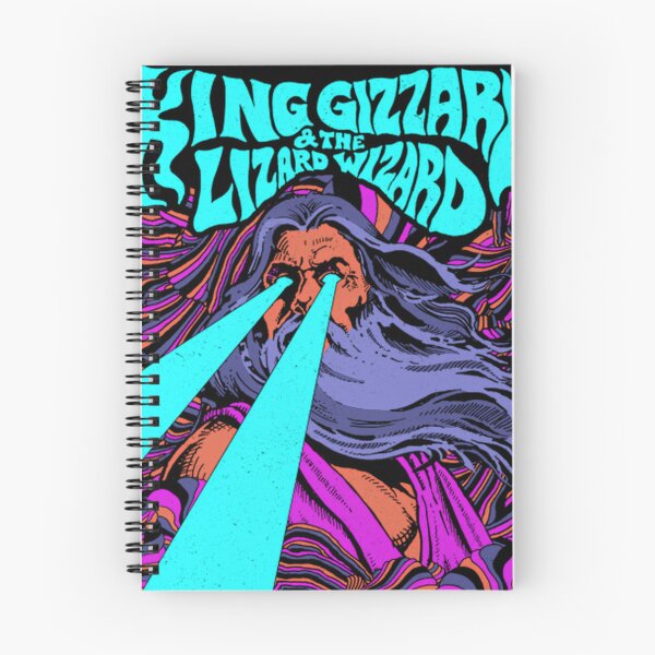 Artikelvorschau, Psychedelischer Gottkönig Gizzard Lizard Wizard entworfen und verkauft von RetroXylora.