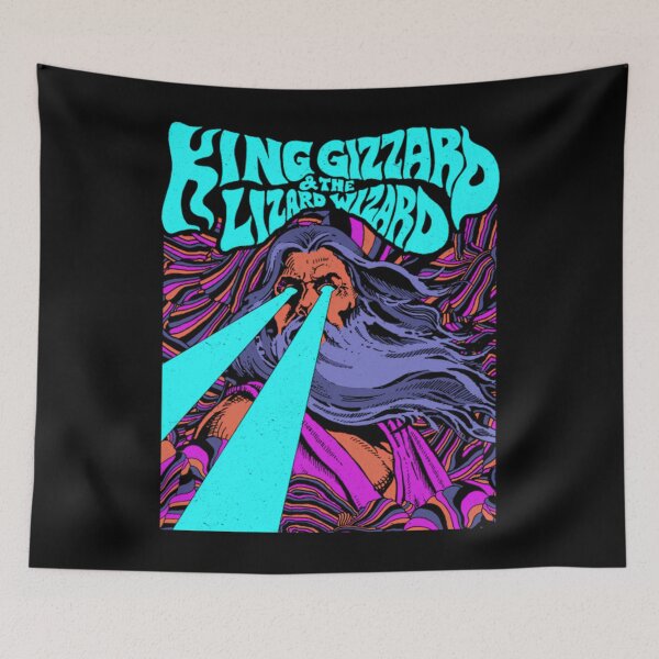 Item preview, Psychedelic God King Gizzard Lizard Wizard designed and sold by RetroXylora.