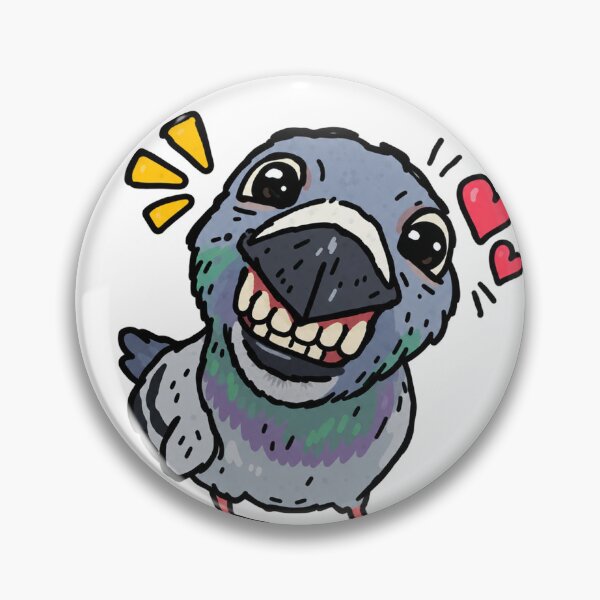 Item preview, Happy Pigeon Cute Funny Bird designed and sold by MonkiFlipp.