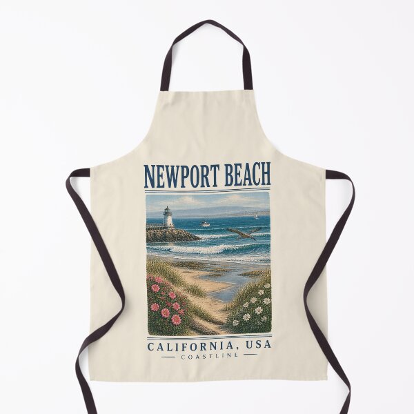 Item preview, Newport Beach, California, USA [Vintage Illustration] designed and sold by elektronen.