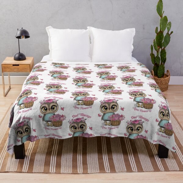 Item preview, Owl Always Love Flowers - Cute Floral Owl Gift designed and sold by Minem39.