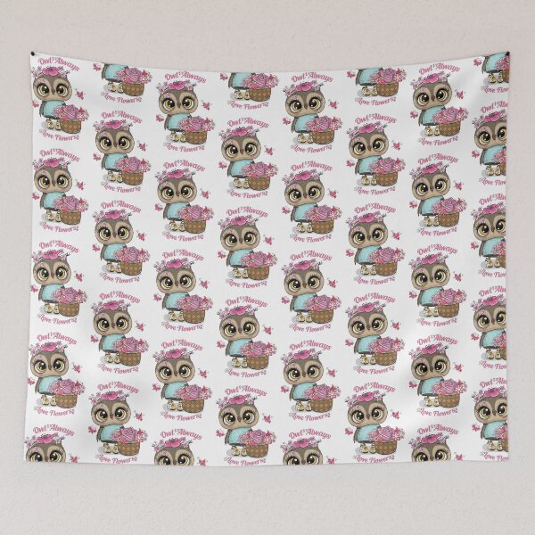 Item preview, Owl Always Love Flowers - Cute Floral Owl Gift designed and sold by Minem39.