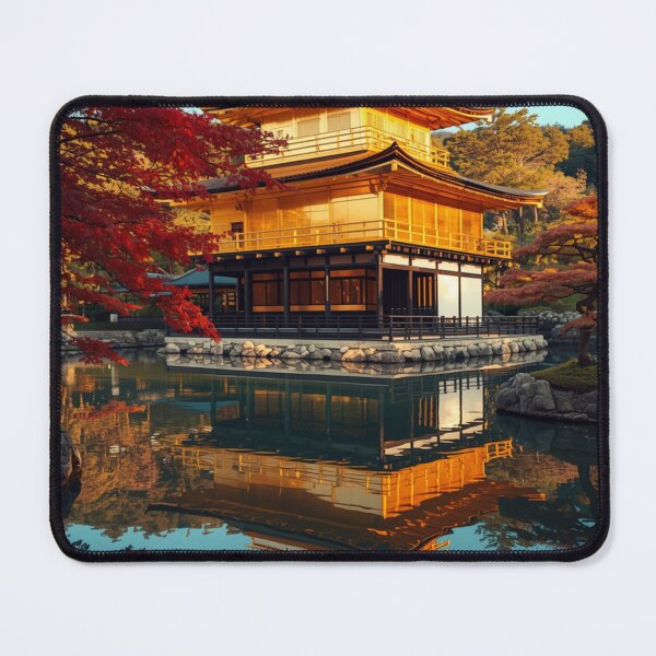 Item preview, Kinkaku-ji Golden Pavilion in Autumn, Kyoto designed and sold by NihonKamonScape.